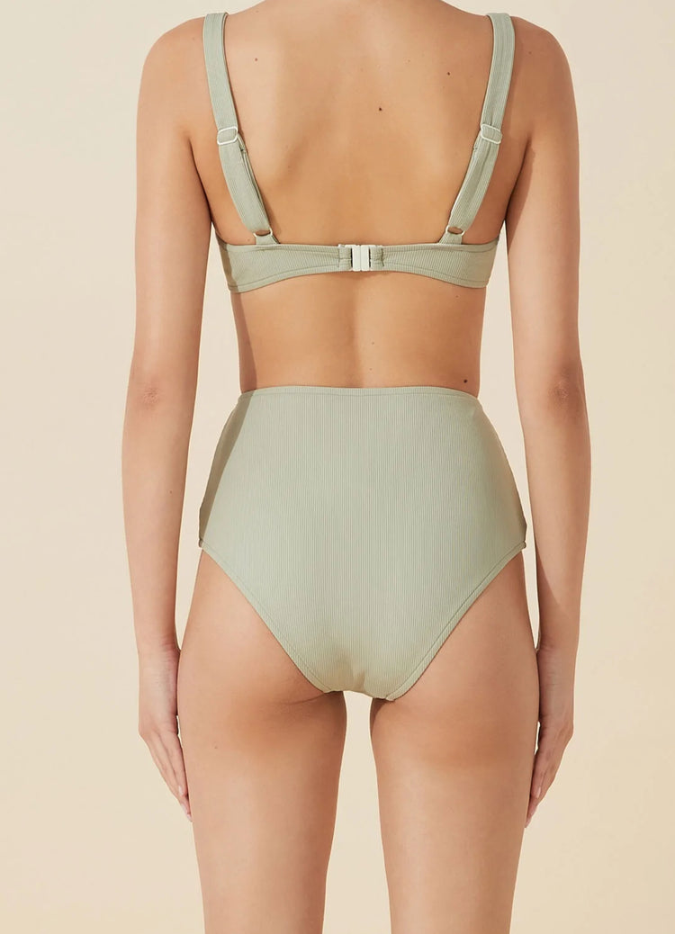 Moss Rib Waisted Brief