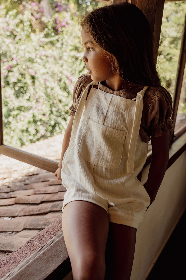 Short Marlow Overalls | White