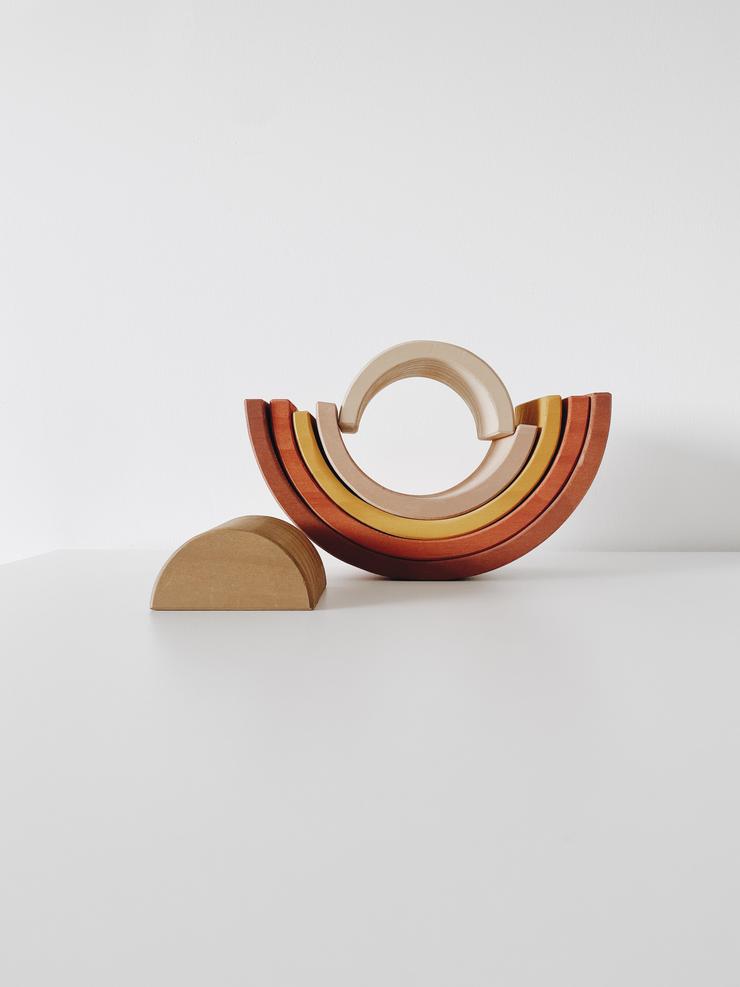Peach Wooden Rainbow