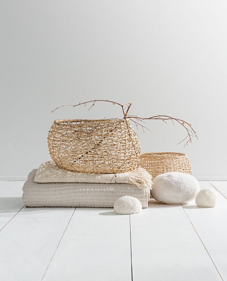 Cicely Round Woven Basket