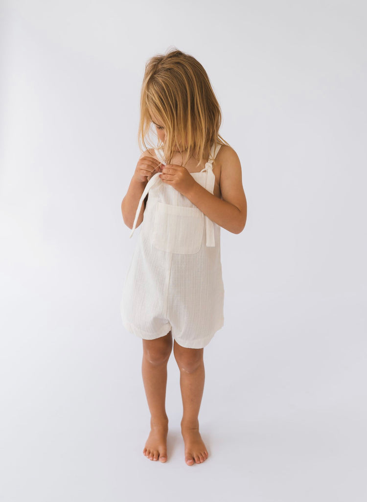 Short Marlow Overalls | White