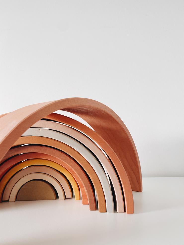 Peach Wooden Rainbow
