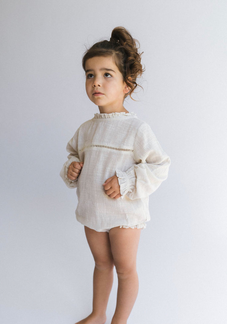 Winnie Romper | Natural