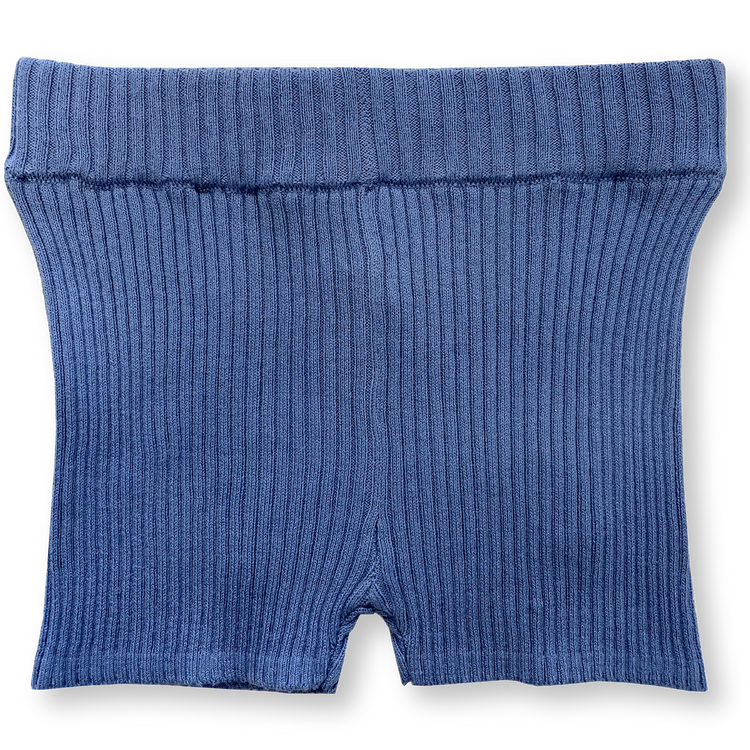 Ribbed Bike Short | Ocean
