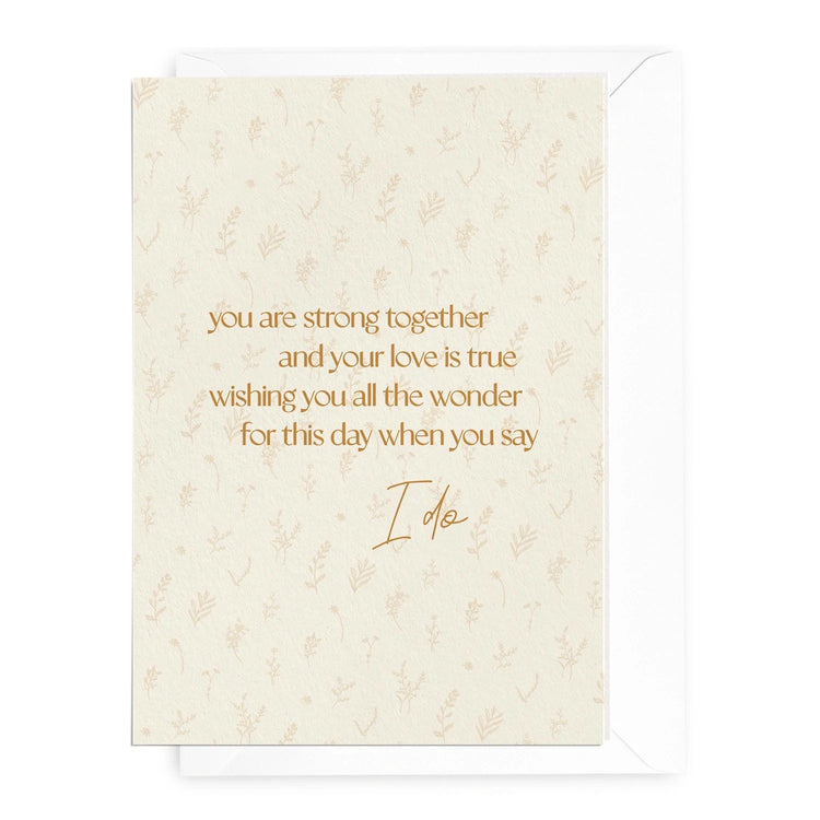 Botanical ‘When You Say I Do’ Card w/ Wax Seal