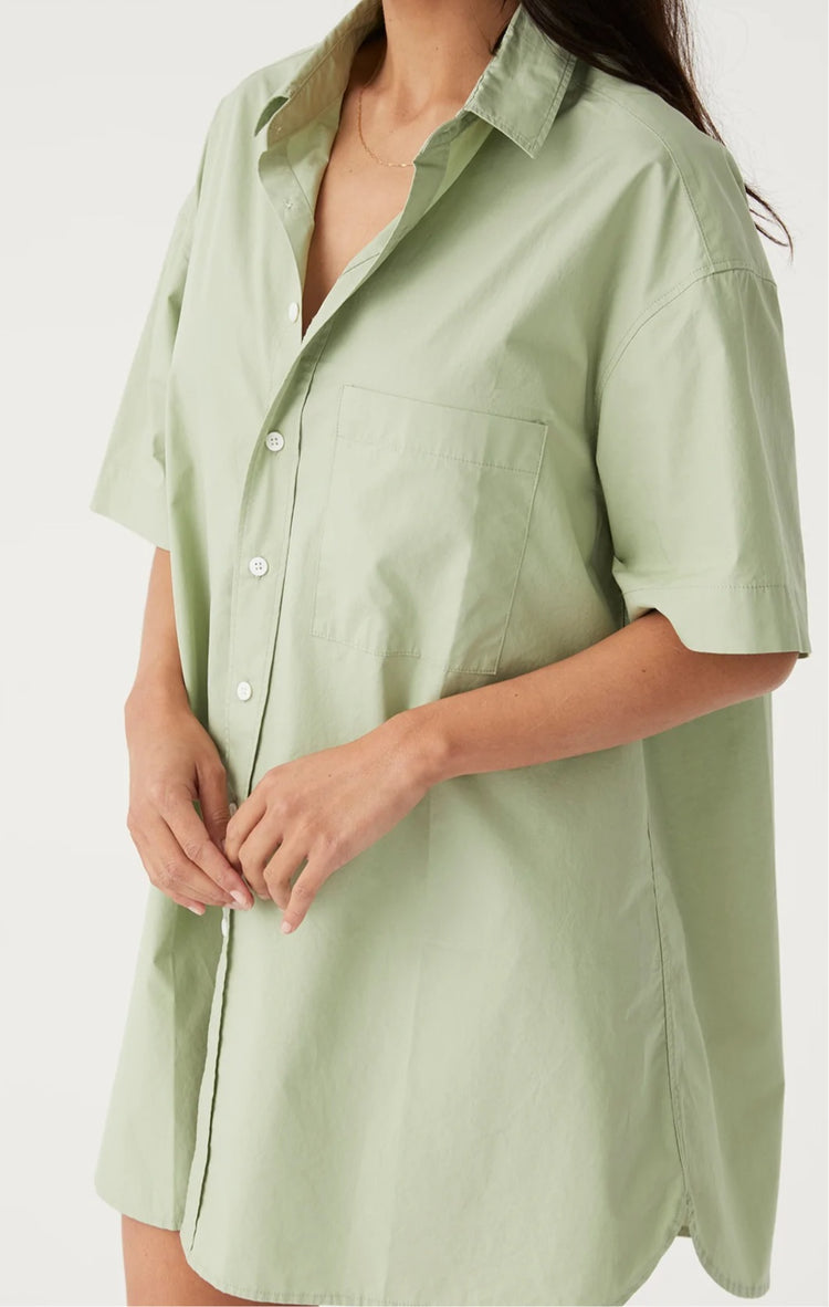 Drew Shirt Dress | Sage