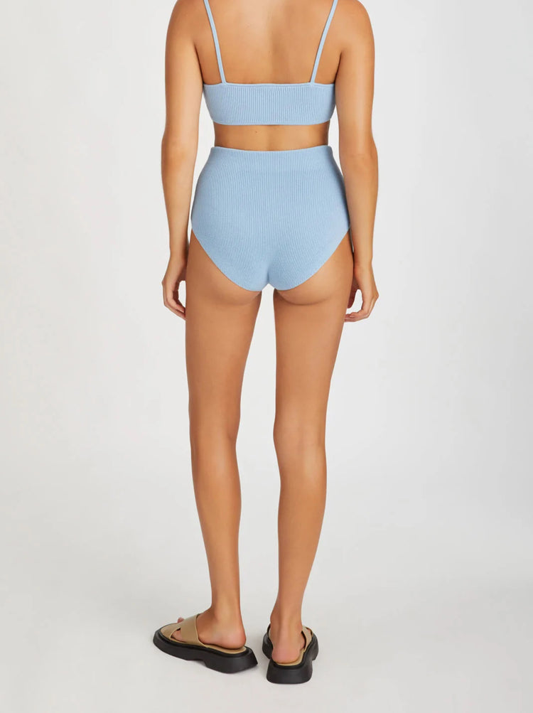 Knitted Brief | Cool Blue