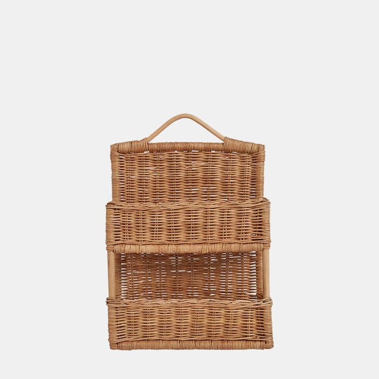 Rattan Hello Hanging Shelf