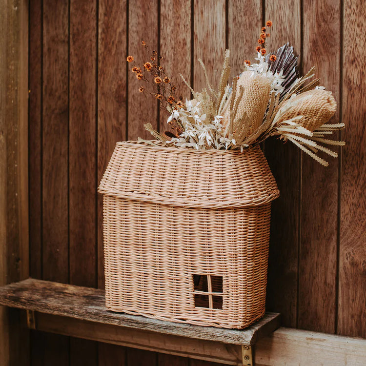 Rattan Hanging Hutch | Natural