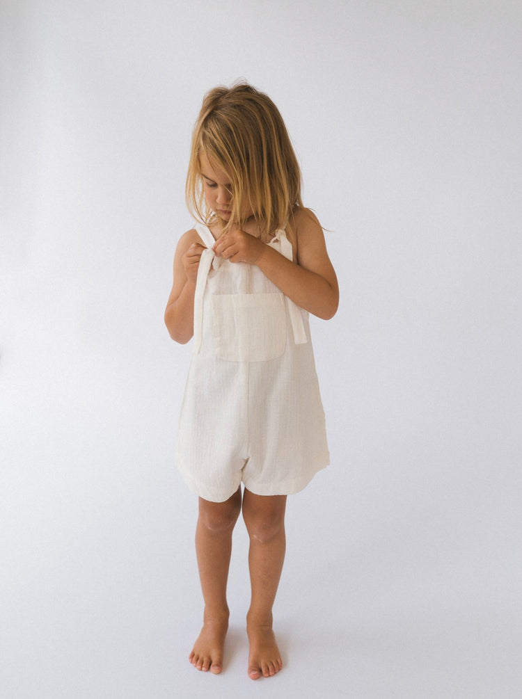 Short Marlow Overalls | White