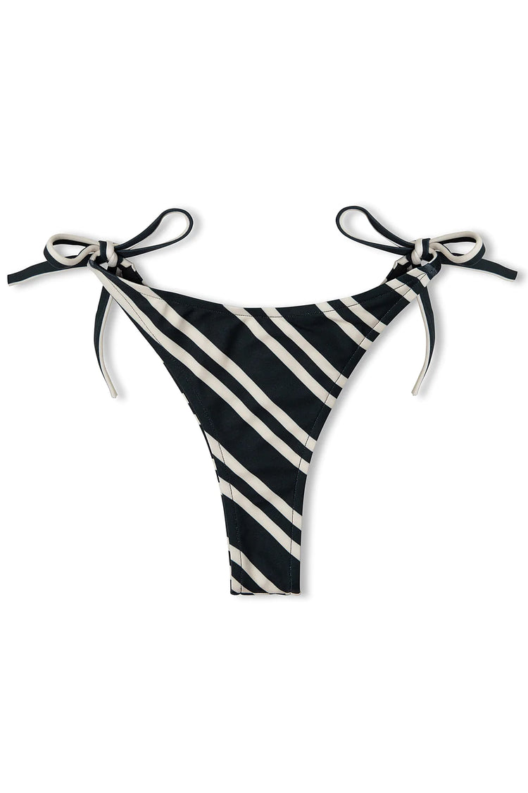 Black & Bone Stripe Curve Tie Brief