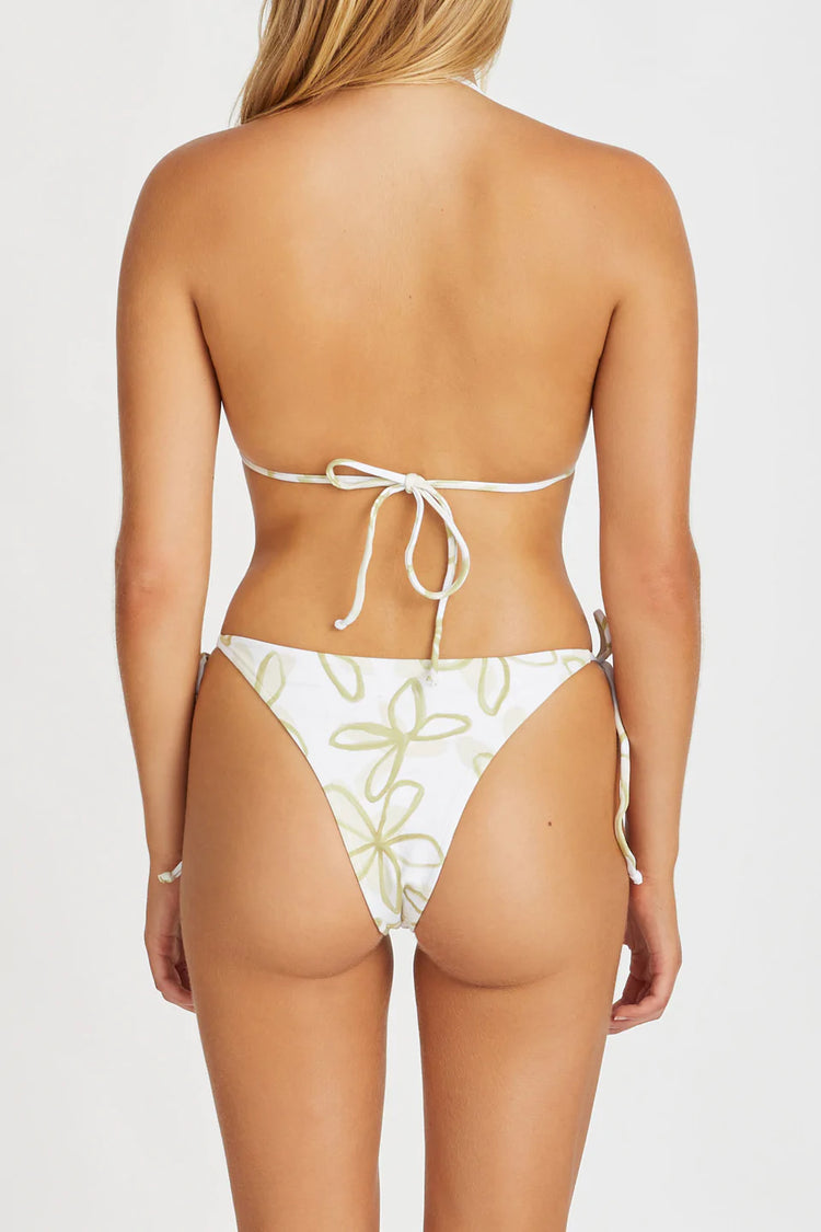 Olive Flower String Tie Brief