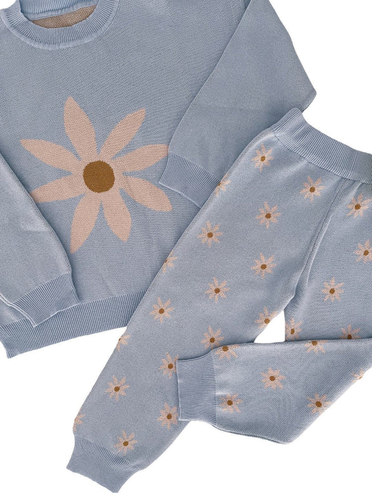 Flower Knit Track Pants