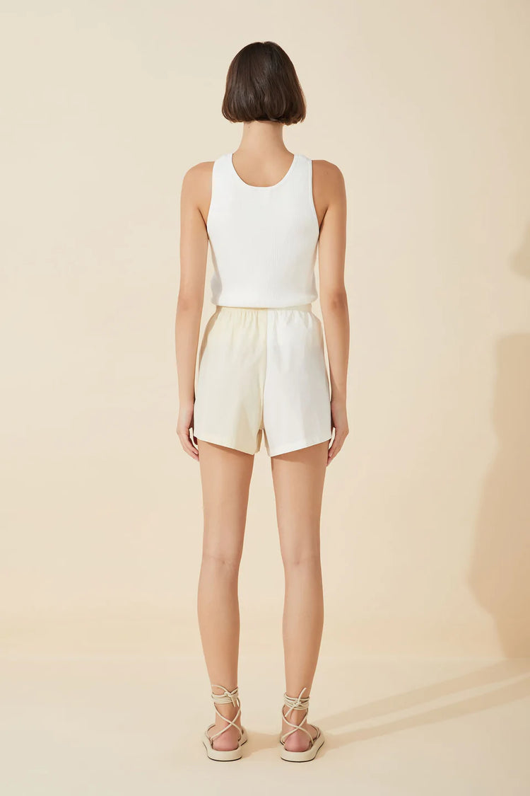 Stone Two-Tone Organic Cotton Short