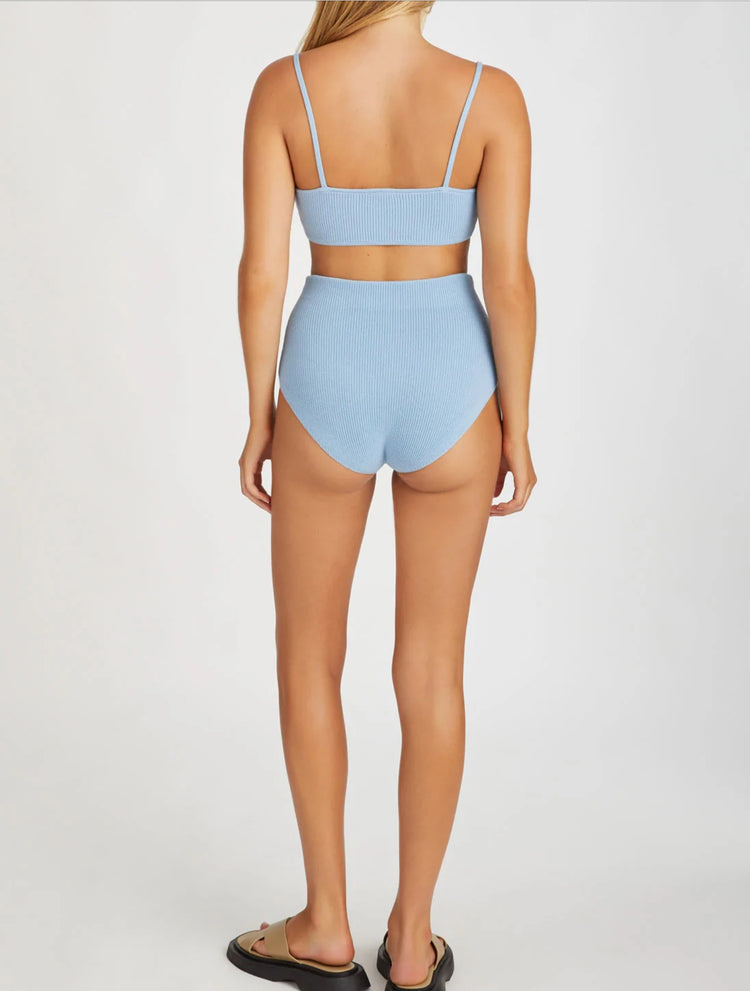 Knitted Bralette | Cool Blue