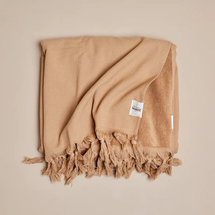 Vintage Wash Bath Sheet | Nutmeg