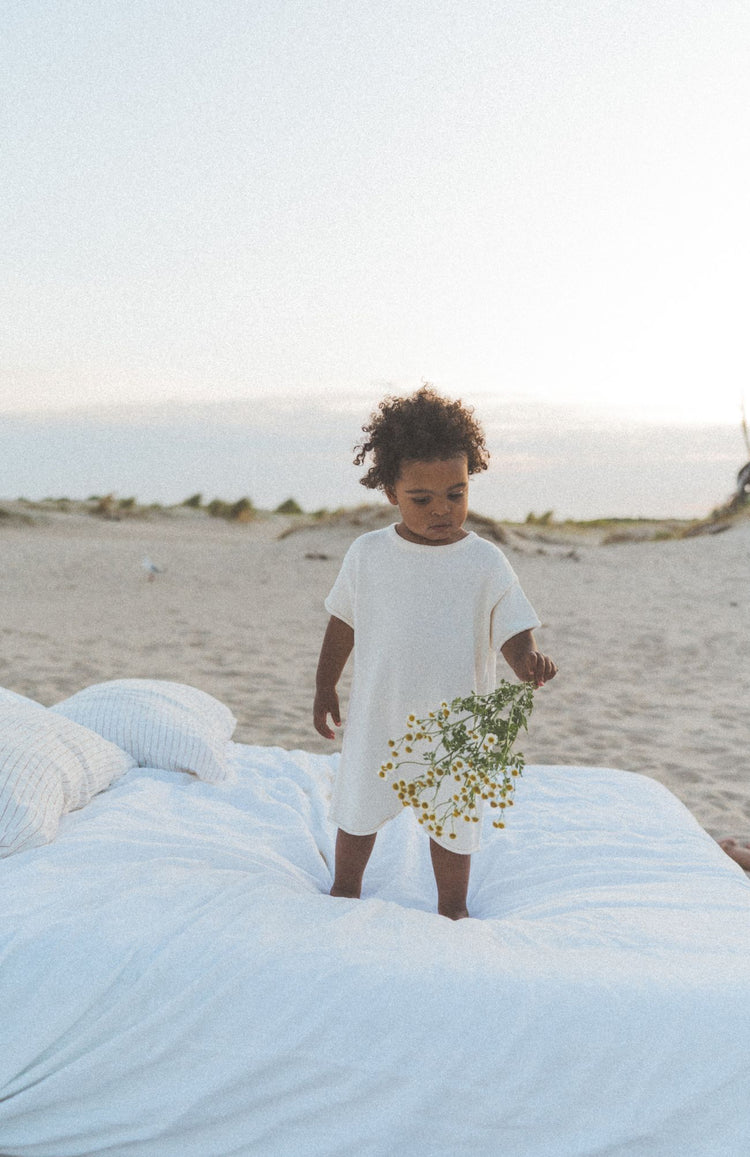 Short Sleeve Essential Knit Romper | Vanilla