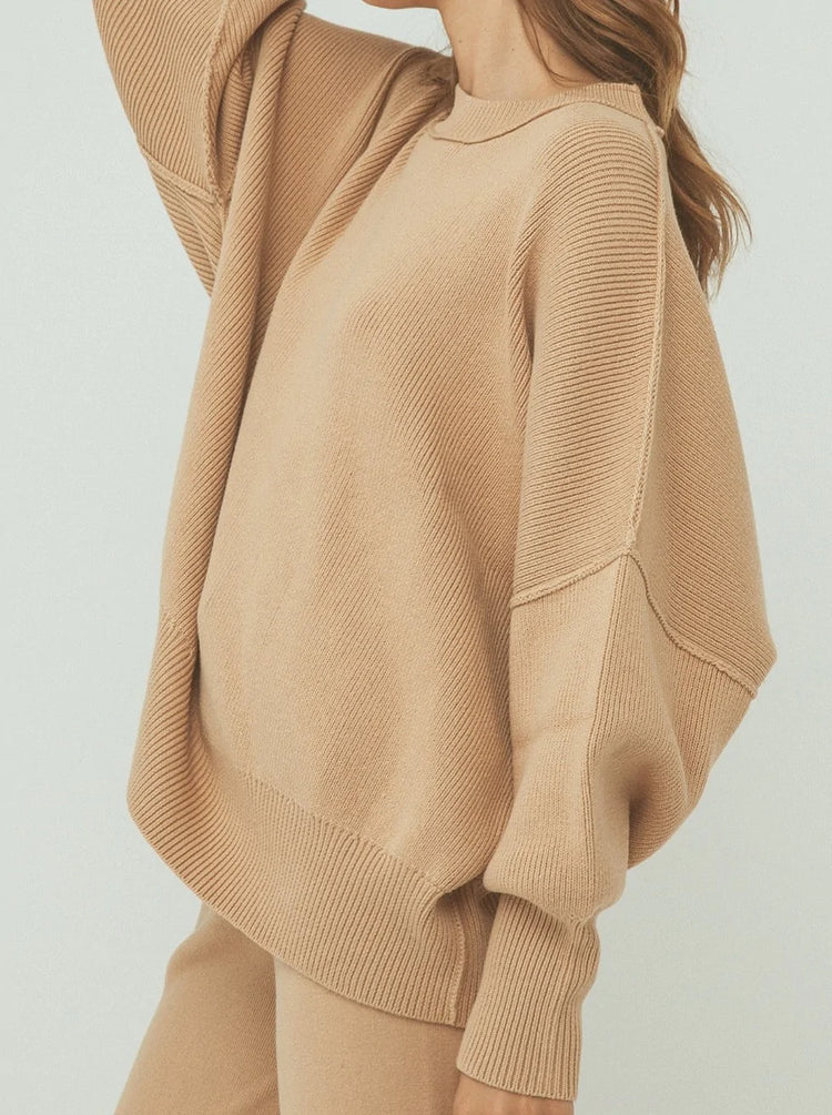 Harper Organic Knit Sweater | Honey