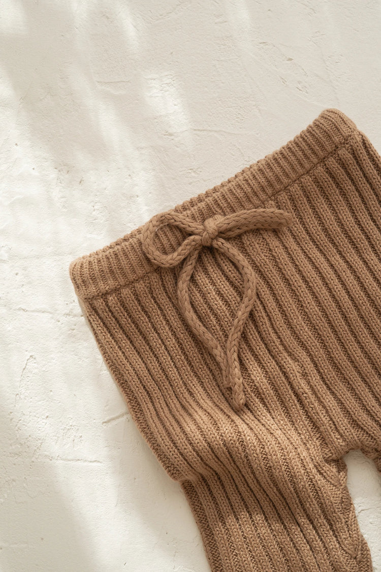 Ribbed Pant | Chocolate