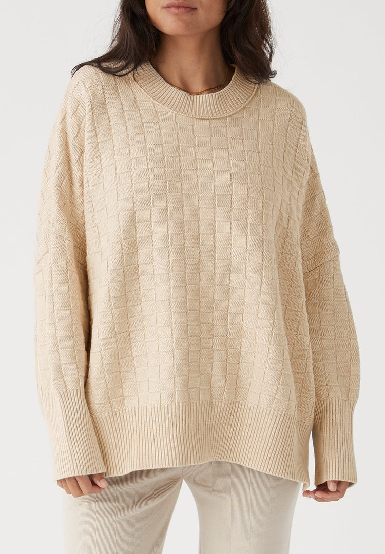 Sierra Organic Knit Sweater | Oat