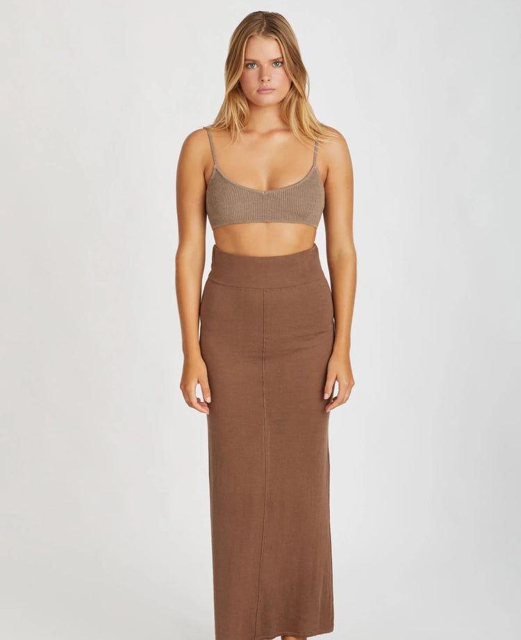 Knitted Bralette | Cocoa