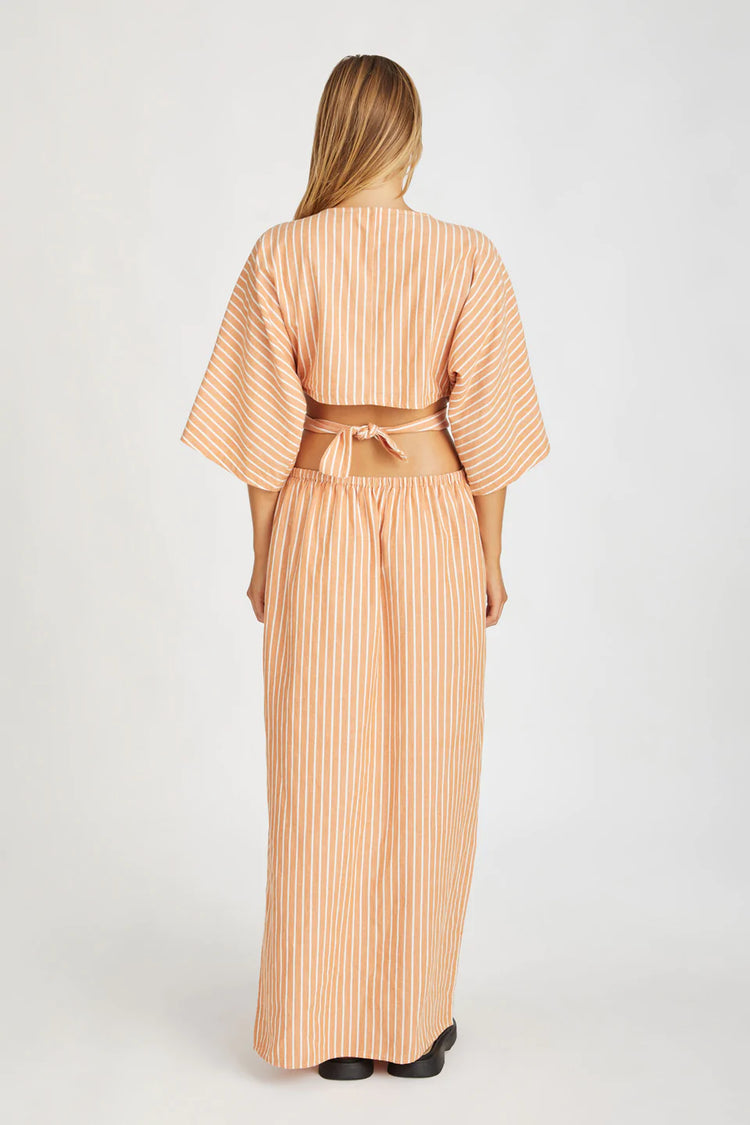 Tangerine Stripe Dress