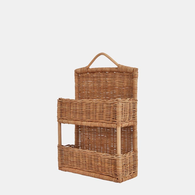 Rattan Hello Hanging Shelf