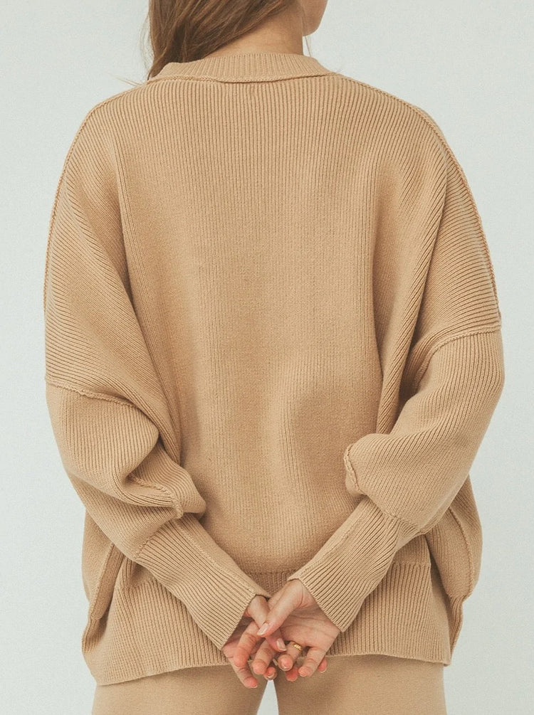 Harper Organic Knit Sweater | Honey