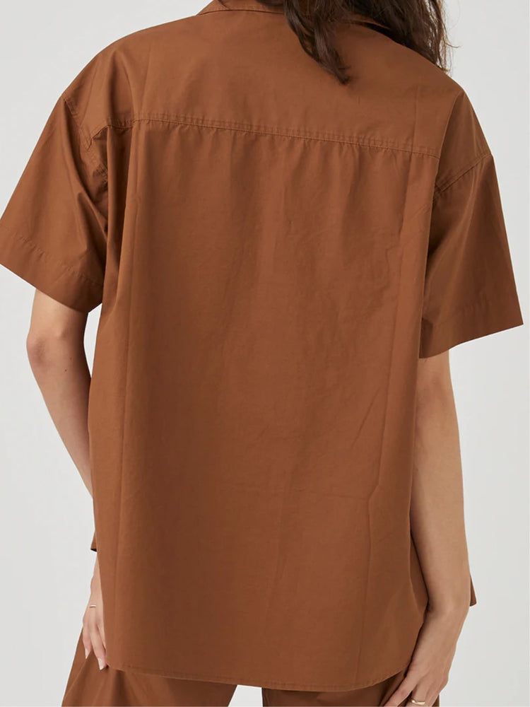 Drew Short Sleeve Shirt | Chocolate