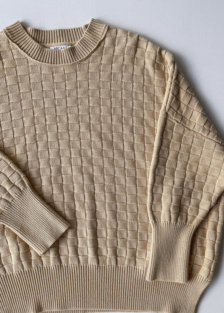 Sierra Organic Knit Sweater | Oat