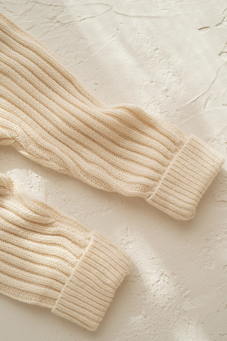 Ribbed Pant | Vanilla