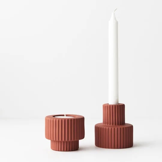 Candle Holder Palina | Terracotta