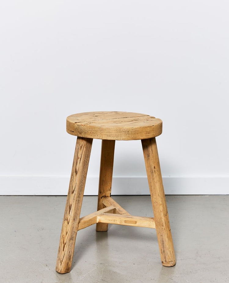 Vecchio Round Stool | Natural