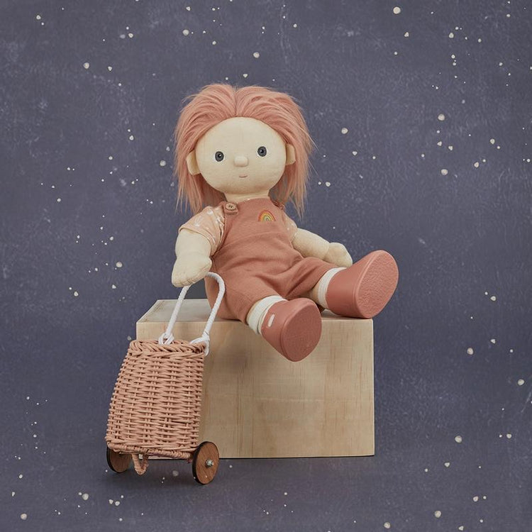 Rattan Doll Luggy | Rose