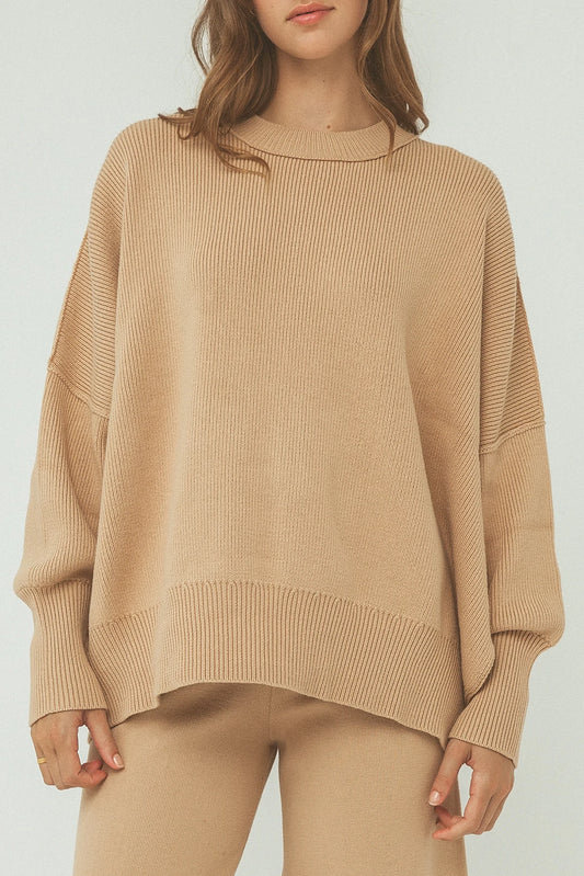 Harper Organic Knit Sweater | Honey