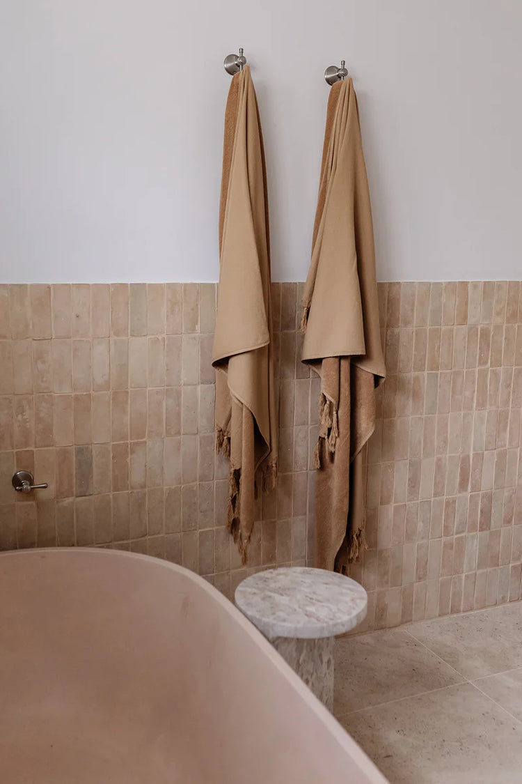 Vintage Wash Bath Sheet | Nutmeg
