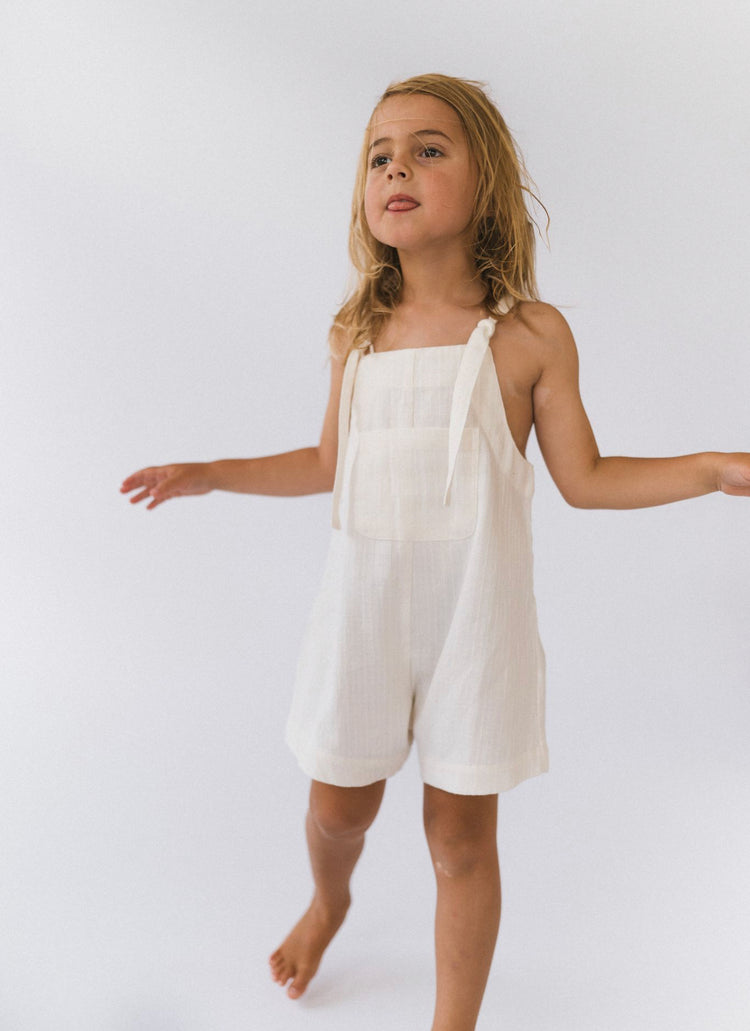 Short Marlow Overalls | White