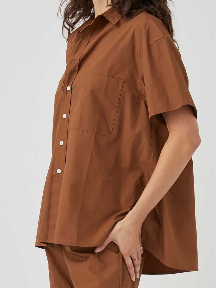 Drew Short Sleeve Shirt | Chocolate