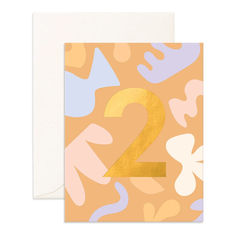 No. 2 Party Greeting Card