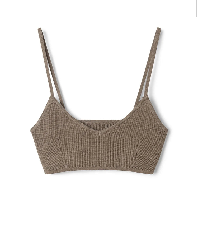 Knitted Bralette | Cocoa