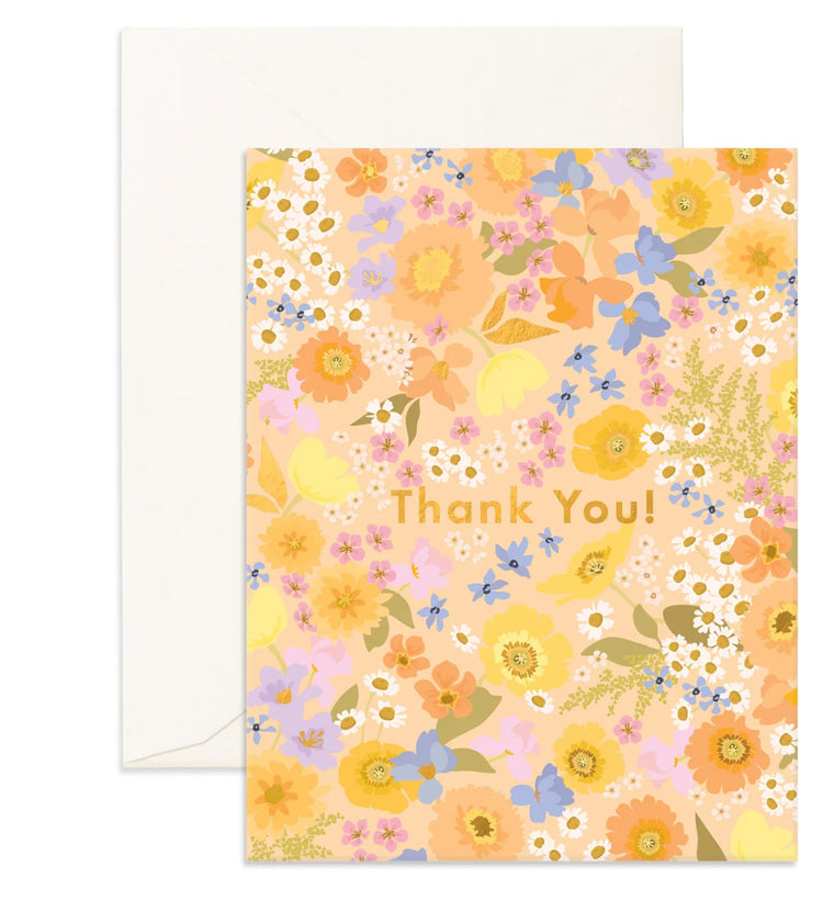 Thank You Floralscape Card