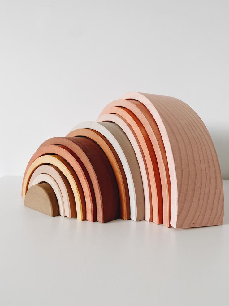 Peach Wooden Rainbow