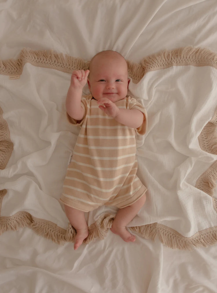 Playsuit | Wheat Stripes