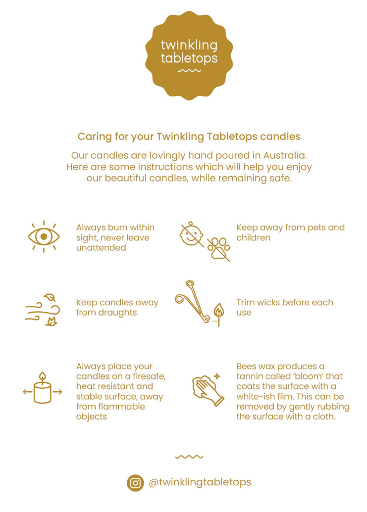 Twinkling Taper Candle Set | Sunbake