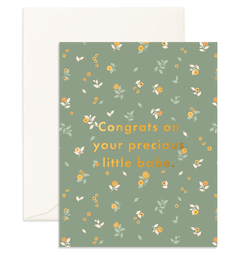 Precious Babe Broderie Card
