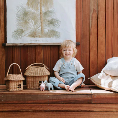 Rattan Hutch Basket | Small
