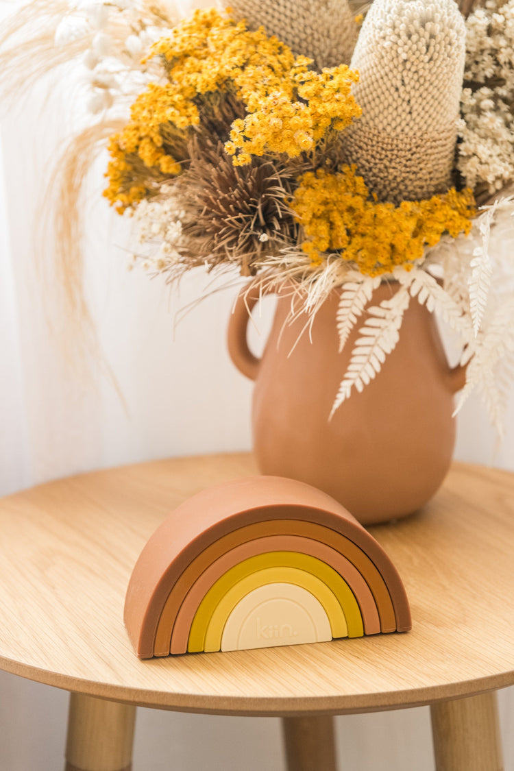 Silicone Rainbow Stacking Toy