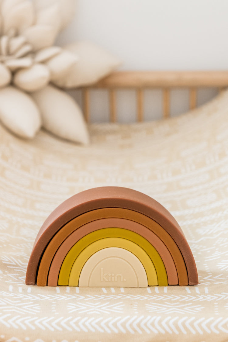 Silicone Rainbow Stacking Toy