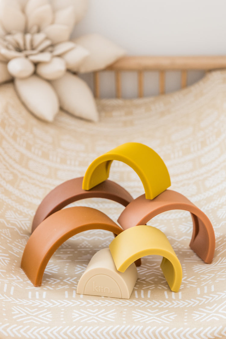 Silicone Rainbow Stacking Toy