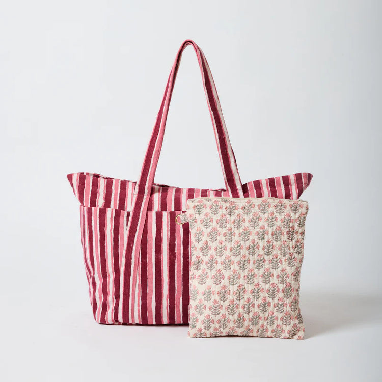 Billie Bag // Plum Stripe